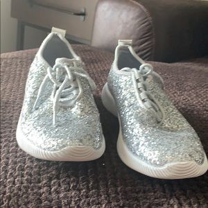 Sparkly Silver sneakers